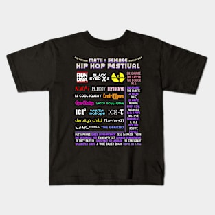 Math & Science Hip Hop Music Festival Kids T-Shirt